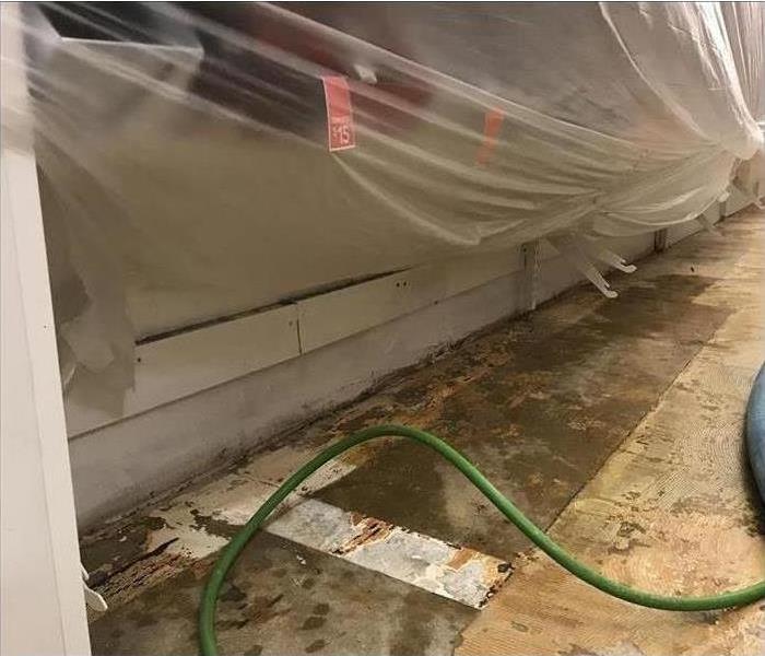 Commercial facility damaged with water